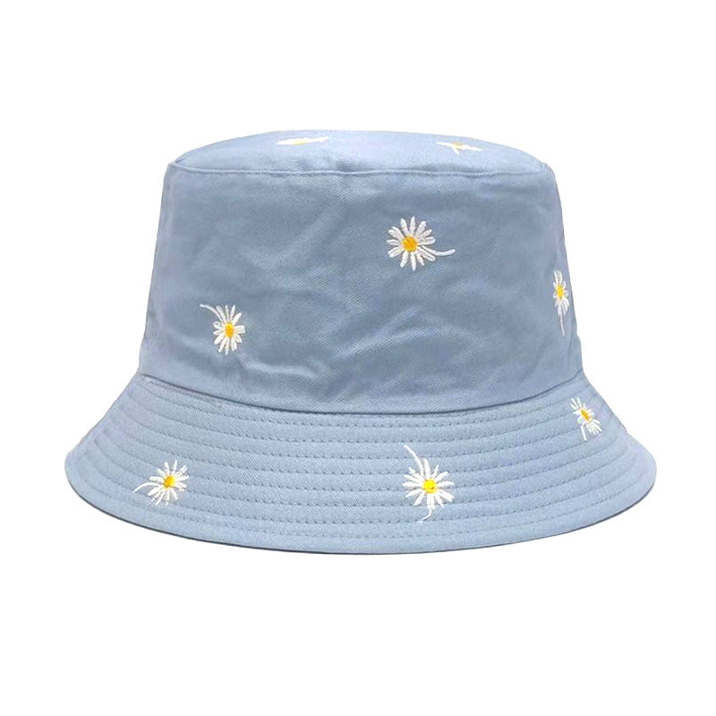 Wholesale New Daisy Embroidered Bucket Hat